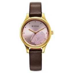 titan Women Water-Resistant Analogue Watch-NT2679YL02 image 1