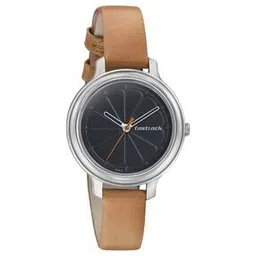 fastrack Women NP6202SL01 Black Dial Leather Strap Watch-picture-13