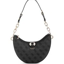 guess Logo Print Orlina Logo Top Zip Hobo Bag-picture-31