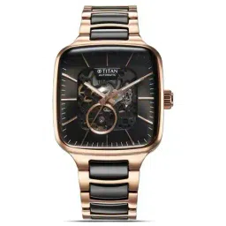 titan Men Automatic Creamic Water-Resistant Analogue Watch-NT90175KD03 image 1