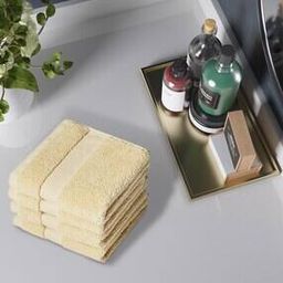 portico Set of 4 620 GSM Cotton Face Towels-picture-14