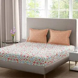 portico 144 TC Printed Double Bedsheet with Pillow Covers-picture-22
