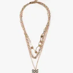 yousta Women Gold-Plated Layered Necklace with Charm-picture-15