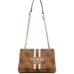 guess Logo Printed Noelle Convertible Flap Crossbody Bag image 1