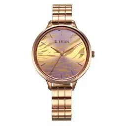 titan Women Round Dial Metal Strap Watch -2703WM01 image 1