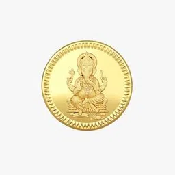 joyalukkas 4G 22 KT Ganapathy Yellow Gold Coin-picture-29