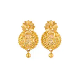 joyalukkas Yellow Gold Drop Earrings-picture-38