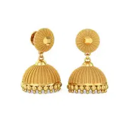 joyalukkas 22 KT Yellow Gold Jhumka Earrings-picture-49