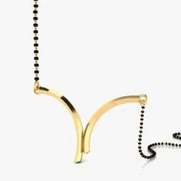 iski uski 18 KT (750) Yellow Gold Mangalsutra-picture-47