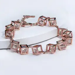 giva 925 Sterling Silver Anushka's Cubic Crystal Link Bracelet-picture-37