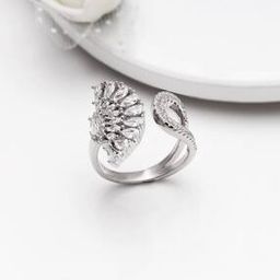 giva 925 Silver Stone-Studded Heritage Ring-picture-5