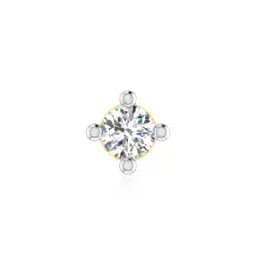 iski uski 18 KT Yellow Gold Allan Diamond Nosecrew-picture-45