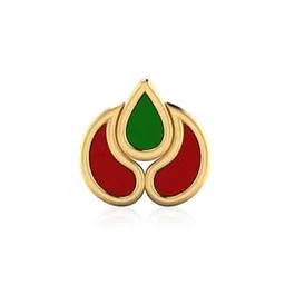 iski uski 18 KT Yellow Gold Stone-Studded Nosepin-picture-31