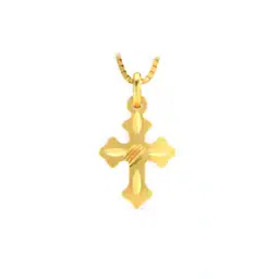 joyalukkas 22 KT Yellow Gold Holy Cross Design Pendant-picture-14
