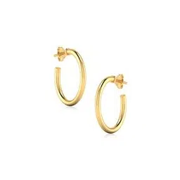 iski uski 18K Yellow Gold Hoops Earrings-picture-27