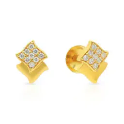 malabar gold & diamonds 22 KT Yellow Gold Stud Earrings-picture-46