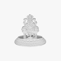 srijagdamba pearls dealer 800 Silver Ganesha Idol-picture-48