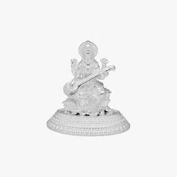 srijagdamba pearls dealer 800 Silver Saraswati Idol-picture-11