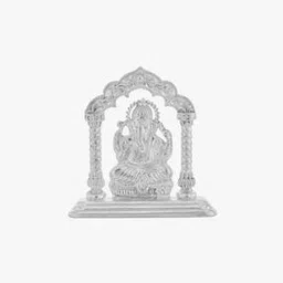 srijagdamba pearls dealer 800 Silver Ganesha Idol-picture-44