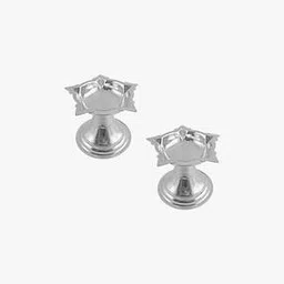 srijagdamba pearls dealer Set of 2 800 Silver Puja Diyas-picture-46