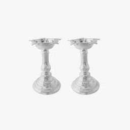 srijagdamba pearls dealer Set of 2 800 Silver Lightning Diyas-picture-43