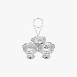 srijagdamba pearls dealer 800 Silver Kumkum Holder-picture-47