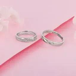 giva 925 Silver Vintage Couple Band Adjustable Ring-picture-24