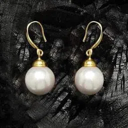 clara 925 Sterling Silver Gold-Plated Pearl Drop Earrings-picture-40