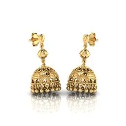 Avantika Gold-Toned 925 Sterling Silver Jhumka Earrings-image-81