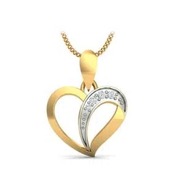 kuberbox Yellow Gold Dainty Heart Pendant-picture-23
