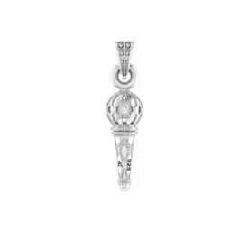 akshat sapphire 925 Sterling Silver God Hanuman Gada Pendant-picture-28