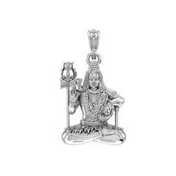 akshat sapphire 925 Sterling Silver Lord Shiva Pendant-picture-4