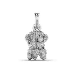 akshat sapphire 925 Sterling Silver Lord Vishnu Laxmi Pendant-picture-31