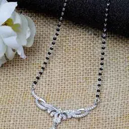 clara 925 Sterling Silver Swiss Zirconia Maya Mangalsutra-picture-28