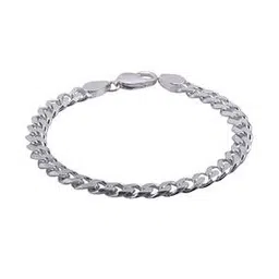 925 Sterling Silver Curb Bracelet-image-7