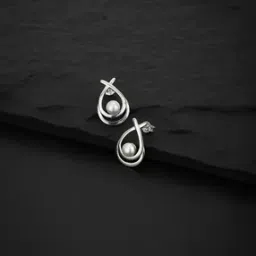 925 Sterling Silver Rhodium-Plated Stud Earrings S124220E-image-93