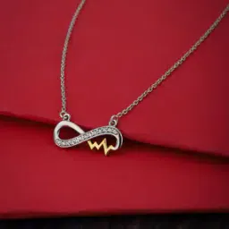 carlton london 925 Sterling Silver Rhodium-Plated Infinity Necklace S538707N-picture-41