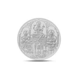 p n gadgil jewellers 5 gms Shree Trimurti Silver Coin image 1