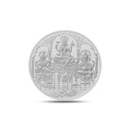 p n gadgil jewellers 15 gms Shree Trimurti Silver Coin-picture-42