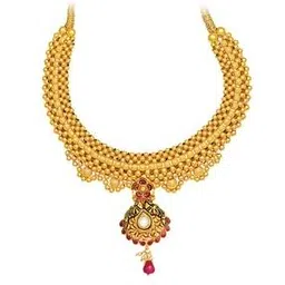 iski uski Urenna Yellow Gold Enamel Short Necklace-picture-26