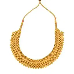 iski uski Flora Yellow Gold Short Necklace-picture-16