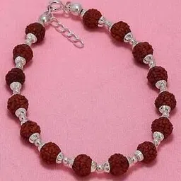 darshraj 925 Sterling Silver Rudraksha Bracelet-picture-50