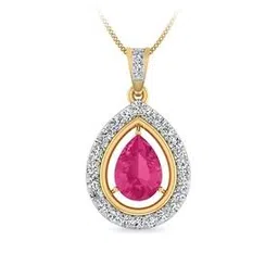pc jeweller The Allefra Yellow Gold Diamond Pendant-picture-41