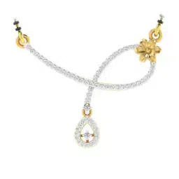 dishis Diamond-Studded Yellow Gold Pendant-picture-37