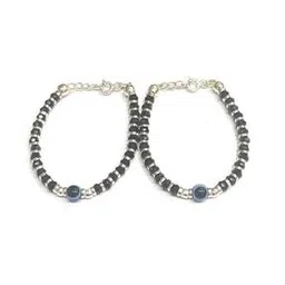 darshraj 925 Sterling Silver Evil Eye Baby Nazariya Silver Bracelet-picture-49