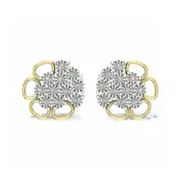 Yellow Gold Diamond Designer Earrings-image-97