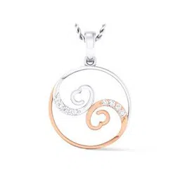 dishis Sterling Silver Rose-Gold Plated Heart Pendant-picture-25