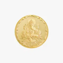 8G Yellow Gold Ganesha Coin-image-71