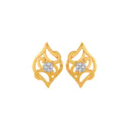 p.c. chandra jewellers Yellow Gold Studded Earrings-picture-13
