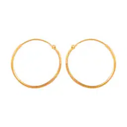 p.c. chandra jewellers Yellow Gold Hoop Earrings-picture-19